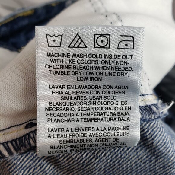 LEE Nwt Modern Vintage High Rise Straight Leg Ankle Jeans 31 Faded Look Patches - Picture 9 of 12